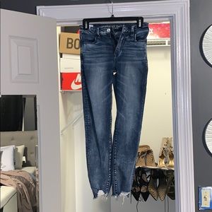 Distressed American Eagle Jeans